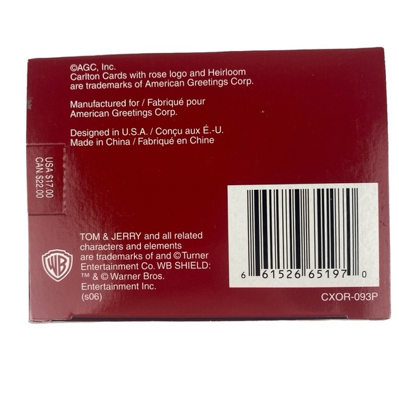 Carlton Cards Heirloom Ornament Collection Tom & Jerry Through the Mouse Hole 93 - Picture 11 of 16